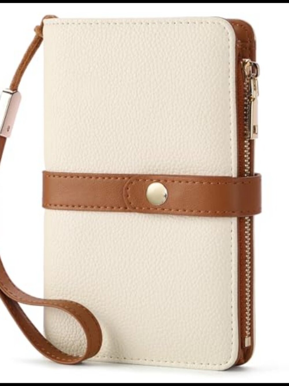 RFID Blocking Vegan Leather Passport Wallet Slim Trifold Travel Card Case